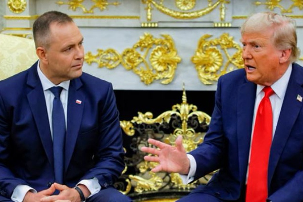 დონალდ ტრამპი თეთრ სახლში პოლონეთის პრეზიდენტს შეხვდა