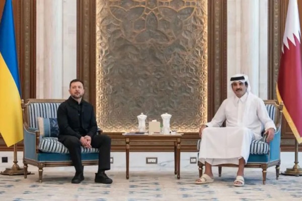 ვოლოდიმირ ზელენსკი იორდანიაში ჩავიდა