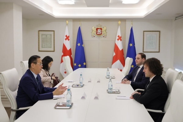 პრემიერ-მინისტრი ჩინეთის სახალხო რესპუბლიკის ელჩს საქართველოში ჭოუ ციენს შეხვდა