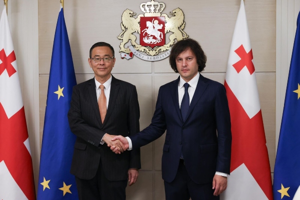 ირაკლი კობახიძე საქართველოში ჩინეთის ელჩს, ჭოუ ციენს შეხვდა