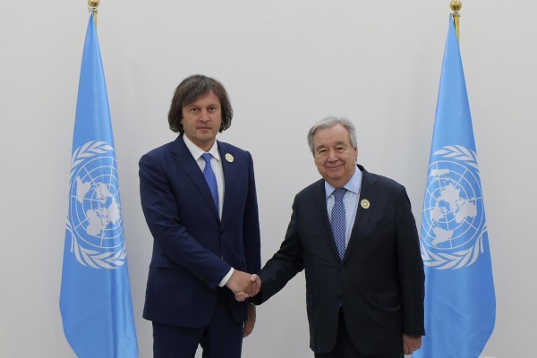 პრემიერ-მინისტრი ირაკლი კობახიძე გაეროს გენერალურ მდივანს შეხვდა