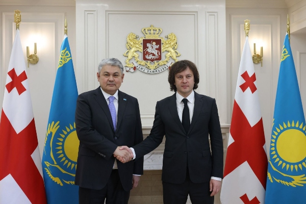 საქართველოს პრემიერ-მინისტრი ყაზახეთის რესპუბლიკის საგარეო საქმეთა მინისტრს შეხვდა